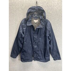 Filson Men’s Windbreaker  Hooded lightweight Jacket.  Black Size Small